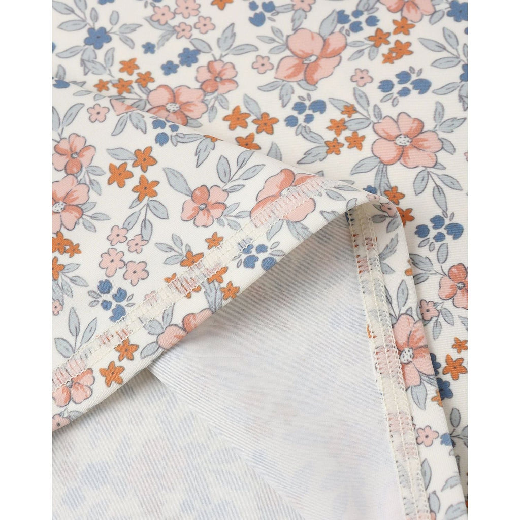 Rylee + Cru Rashguard Girls Set - Flower Fields
