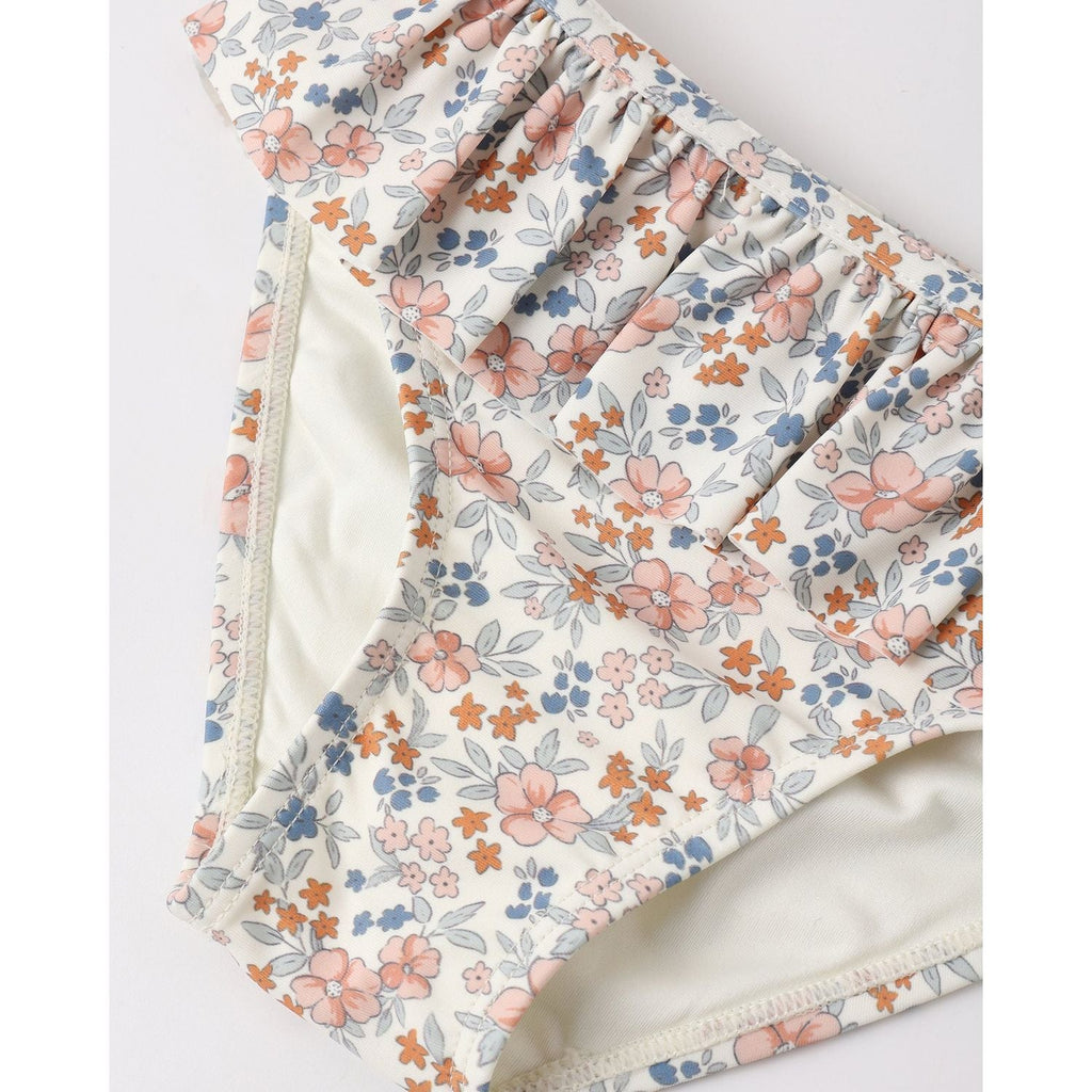 Rylee + Cru Rashguard Girls Set - Flower Fields