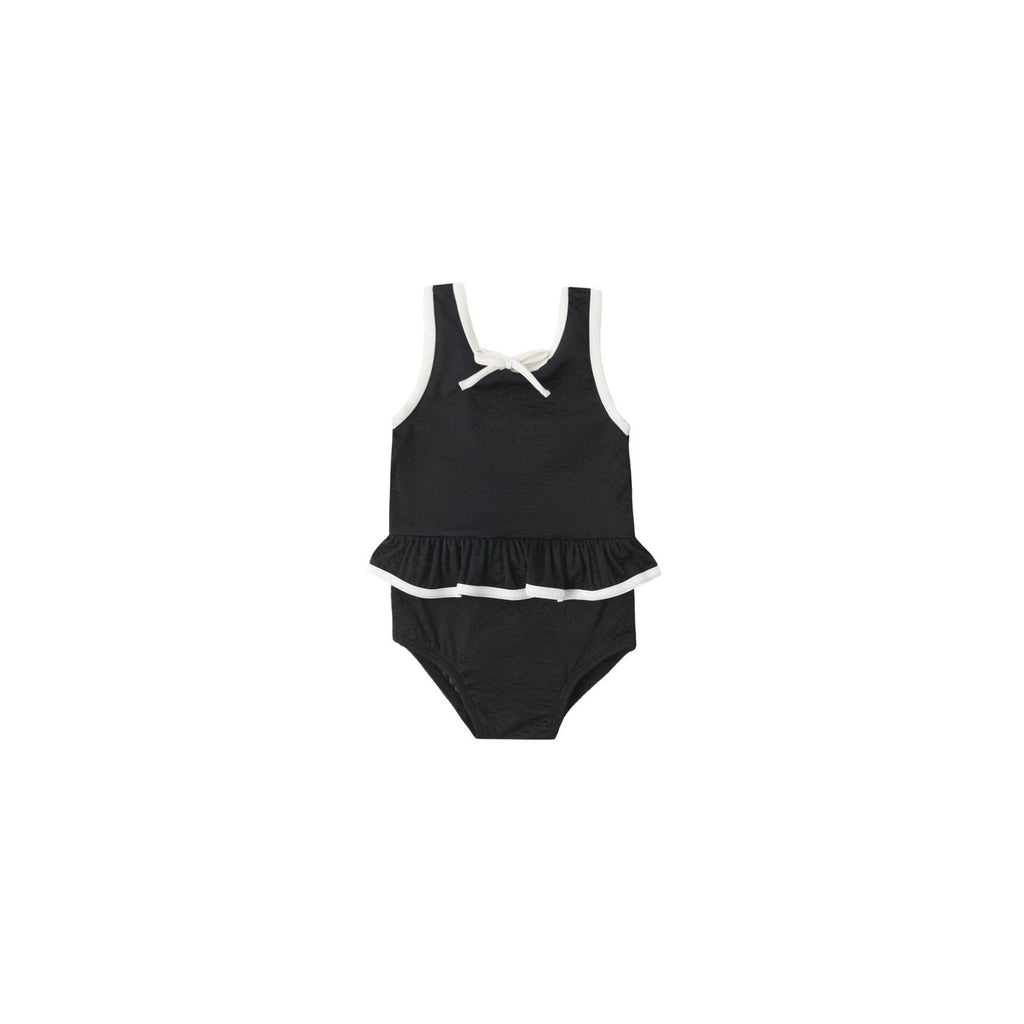 Rylee + Cru Skirted One-Piece - Black