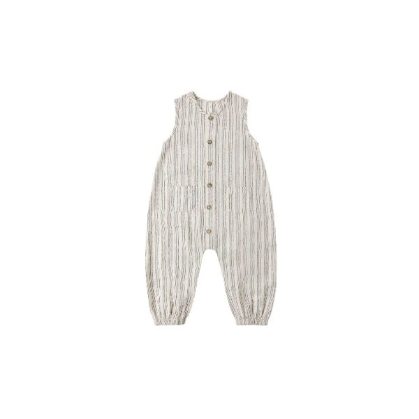 Rylee + Cru Woven Jumpsuit- Nautical Stripe