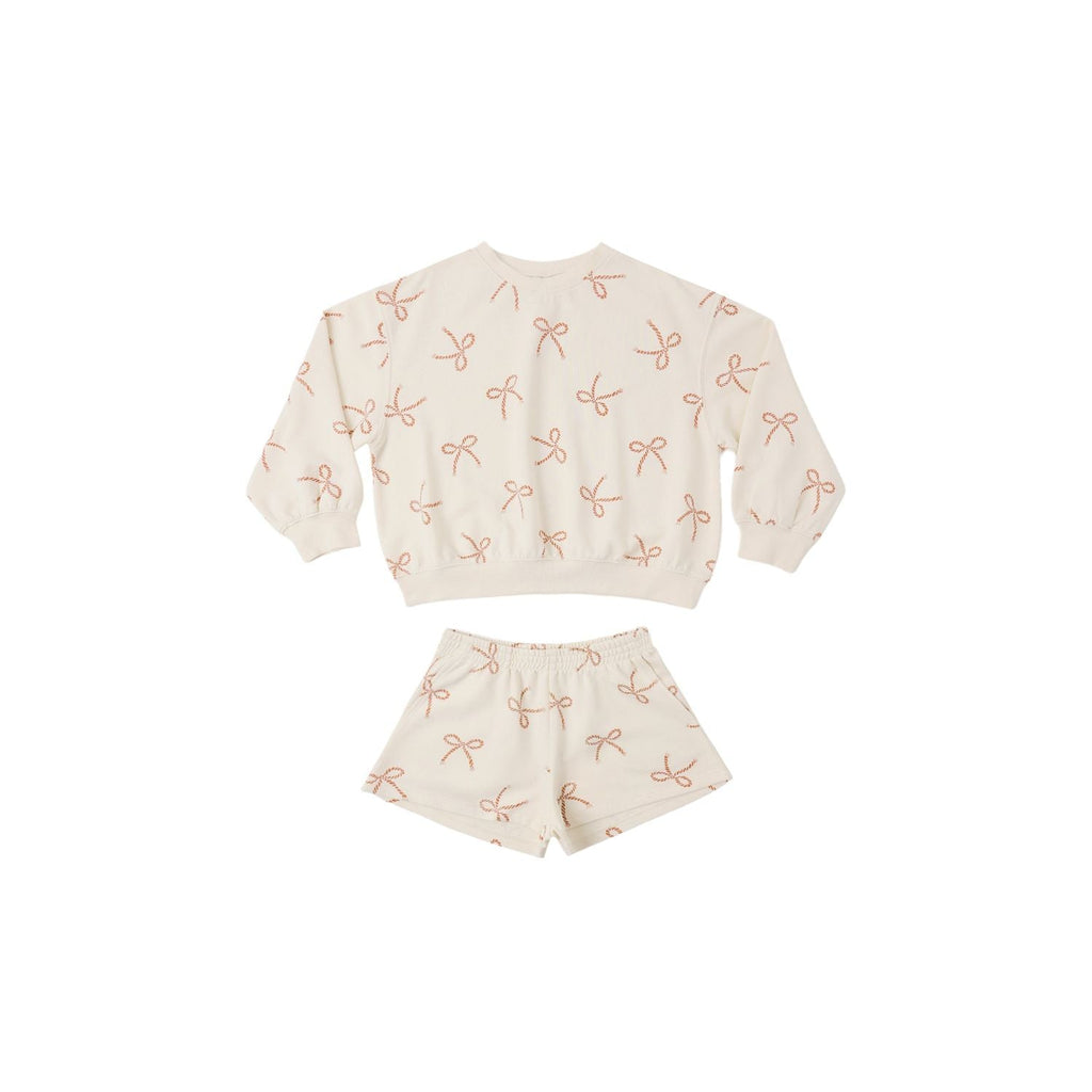 Rylee + Cru Summer Terry Set - Sailor Bows
