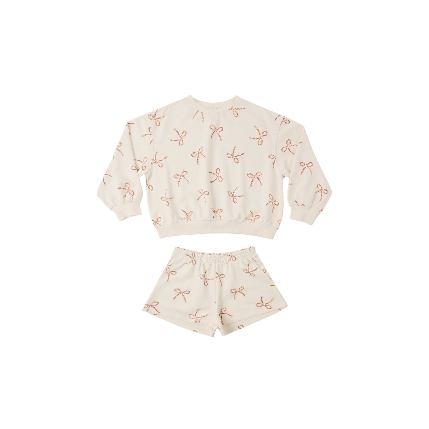 Rylee + Cru Summer Terry Set - Sailor Bows