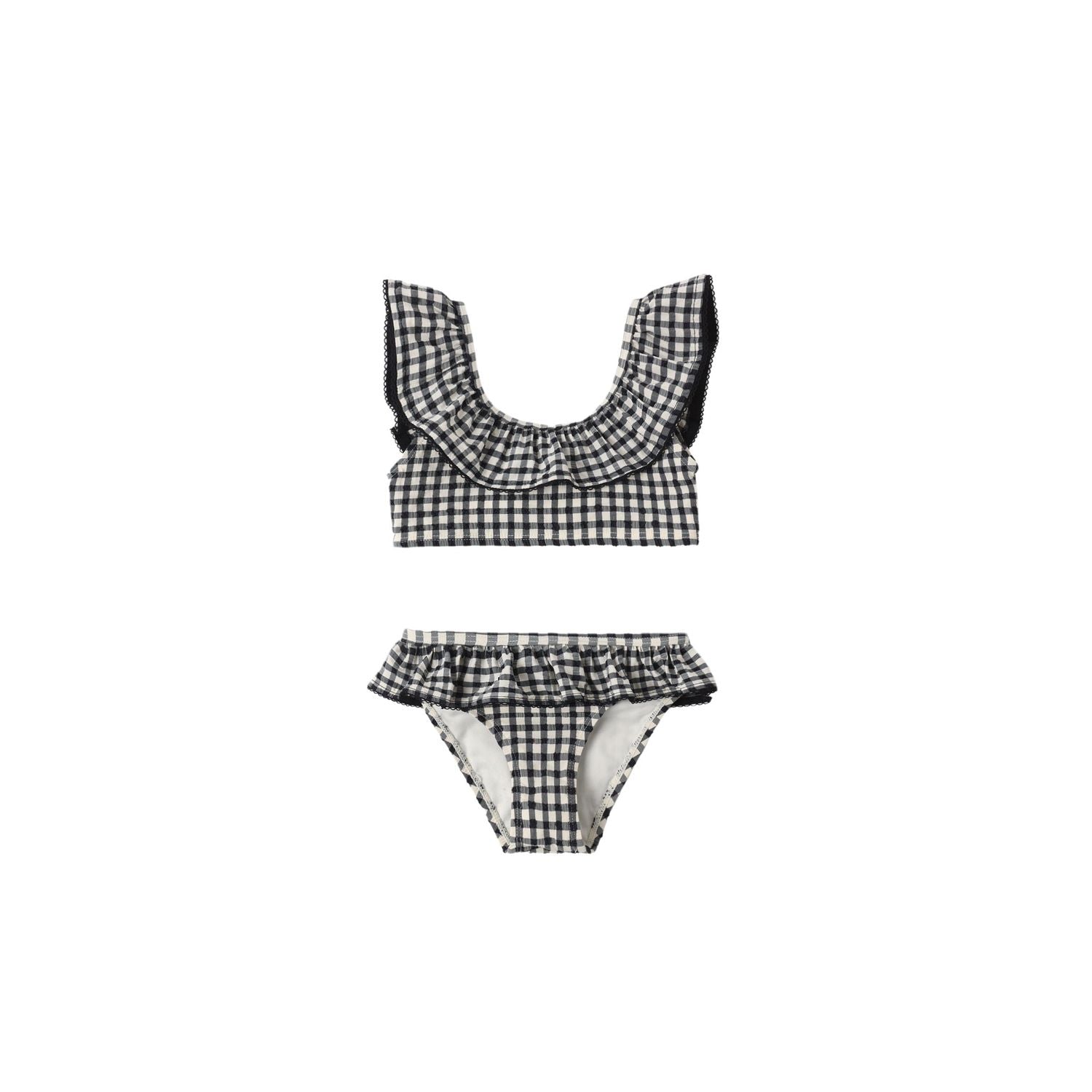 Rylee + Cru Margot Bikini - Black Gingham