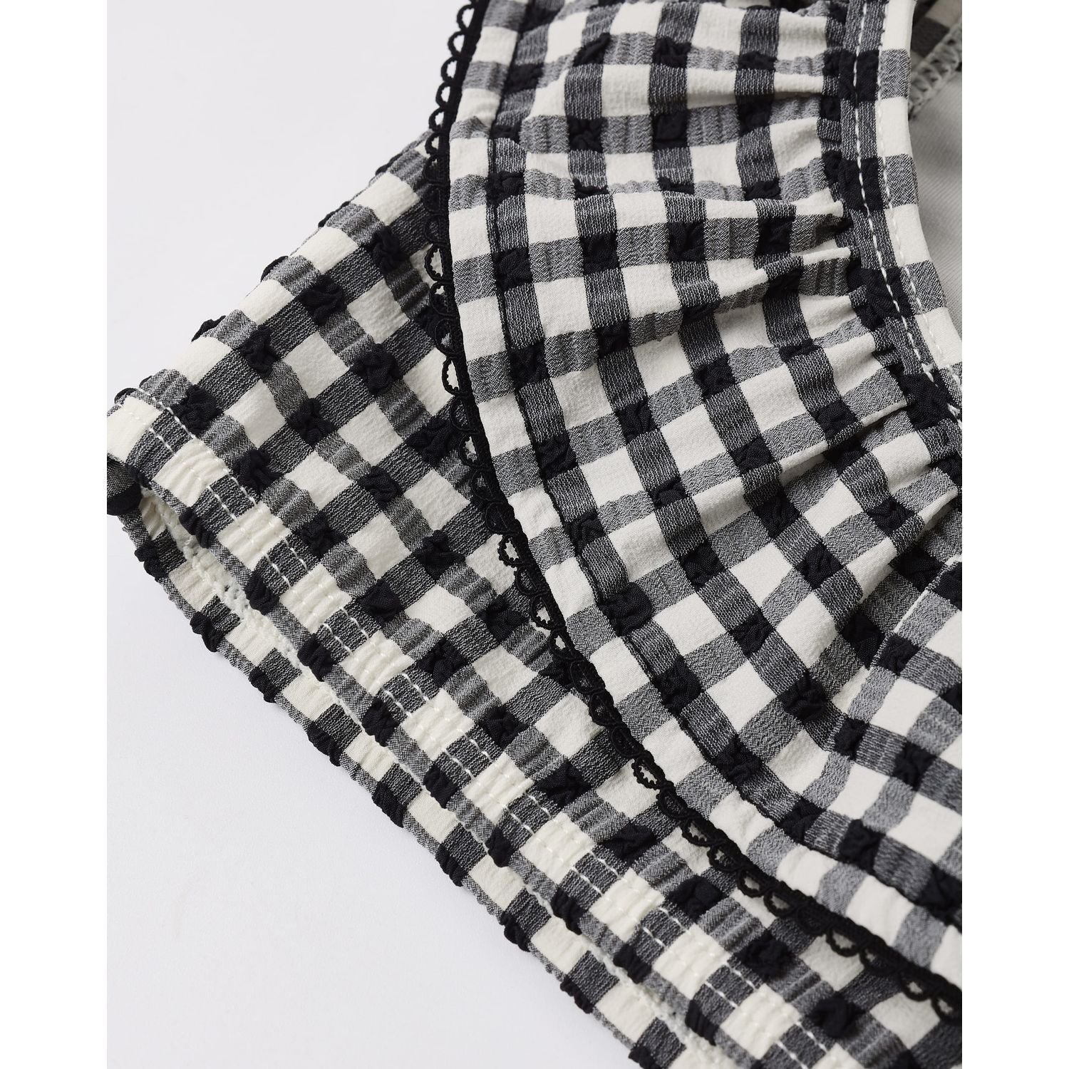 Rylee + Cru Margot Bikini - Black Gingham