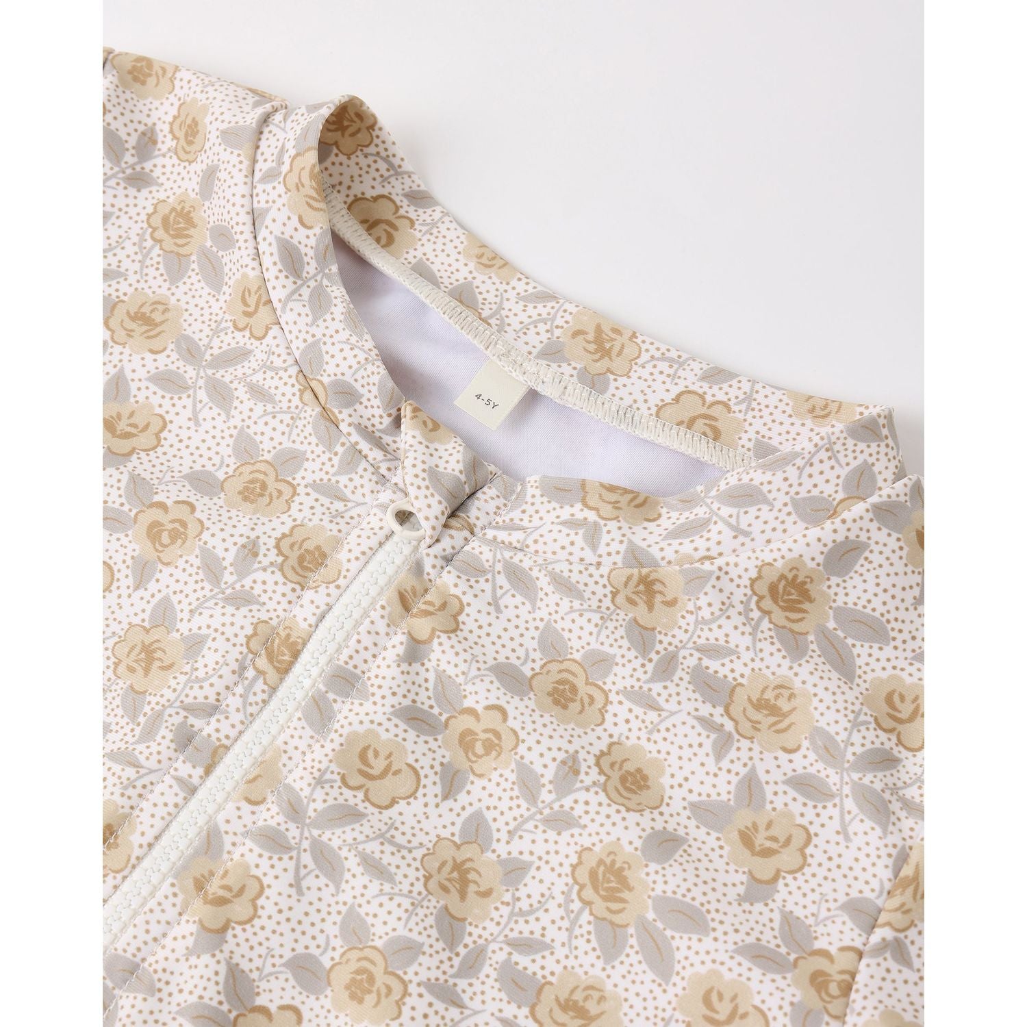 Rylee + Cru Crop Rashguard Set - Yellow Floral