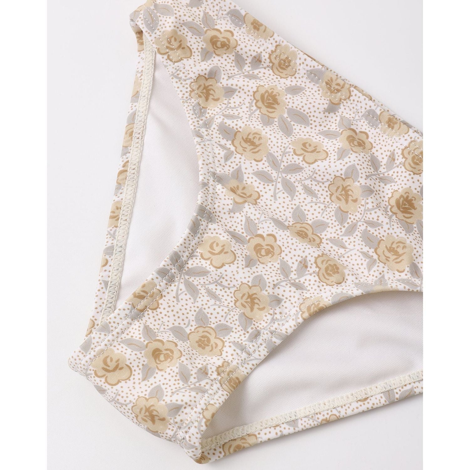 Rylee + Cru Crop Rashguard Set - Yellow Floral