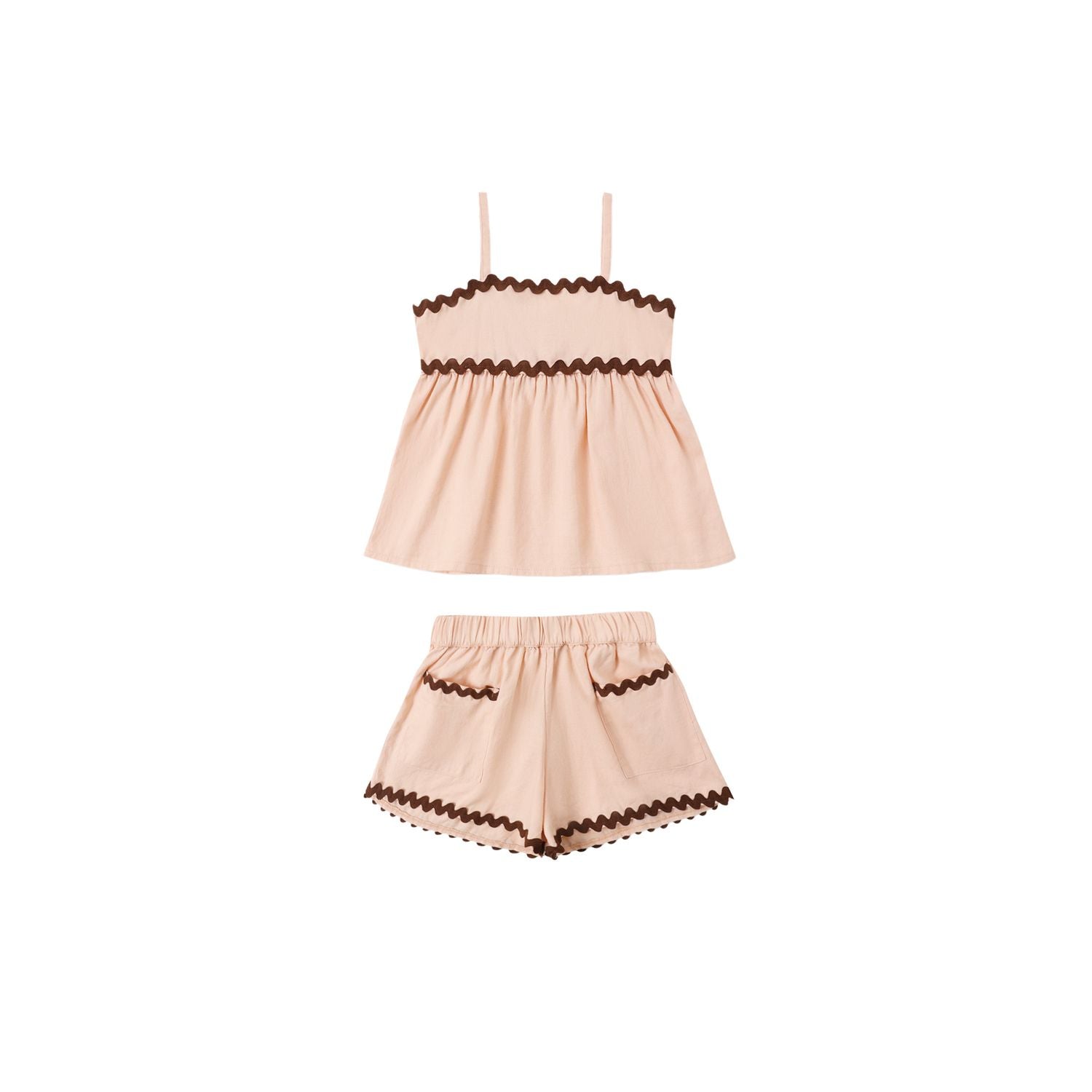 Rylee + Cru Ric Rac Set - Blush