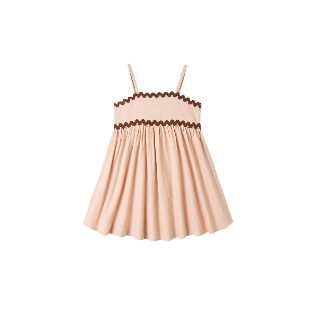 Rylee + Cru Ric Rac Dress - Blush