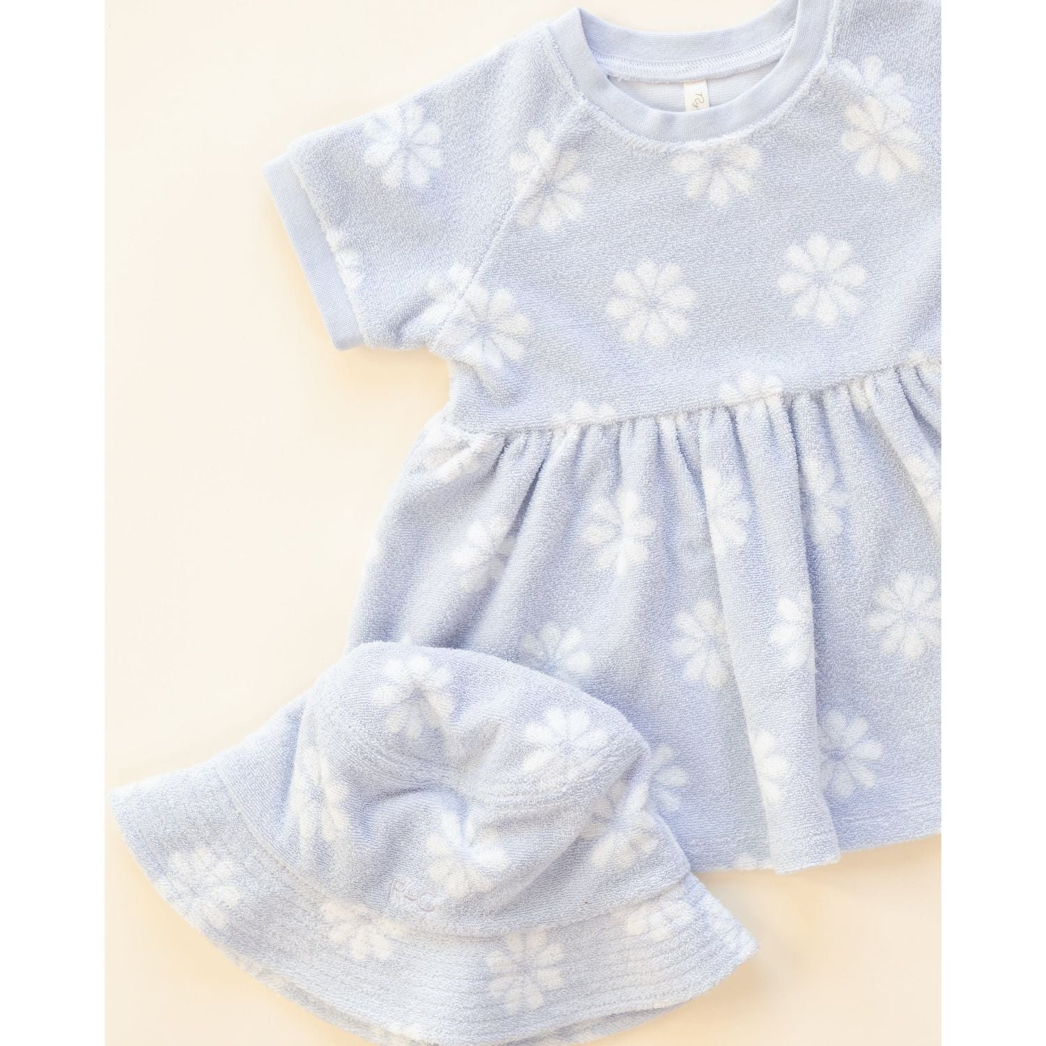 Rylee + Cru Raglan Dress - Periwinkle Daisy