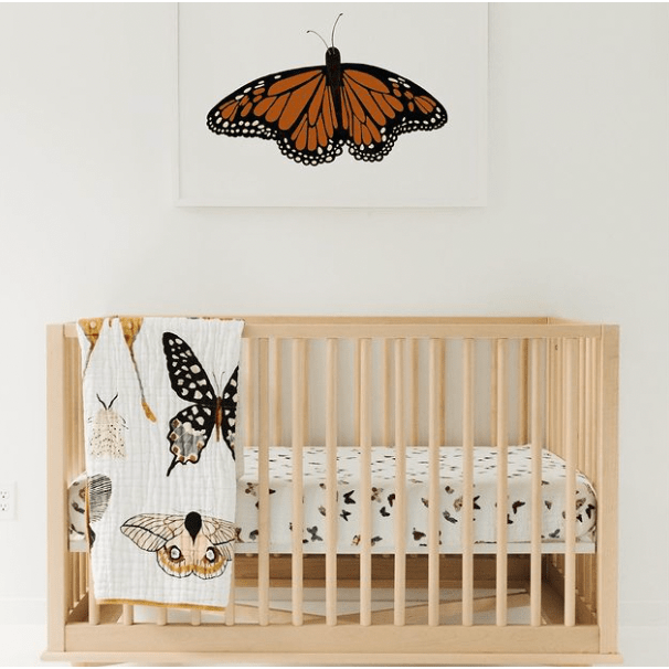 Clementine Kids Butterfly Migration Crib Sheet