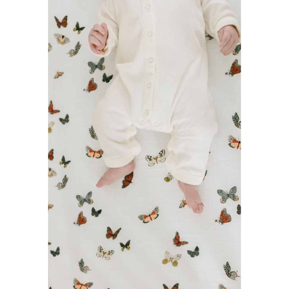 Clementine Kids Butterfly Migration Crib Sheet