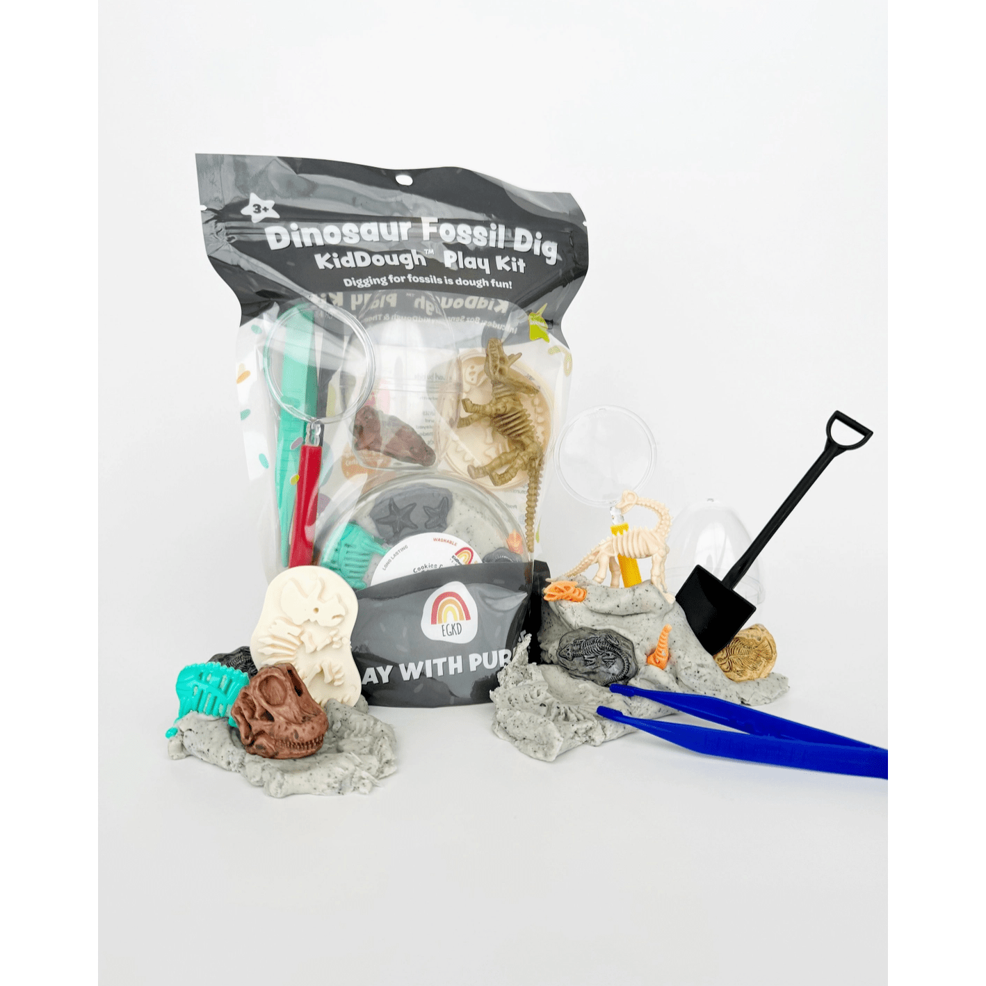 Earth Grown KidDough Play Kit- Dinosaur Fossil Dig
