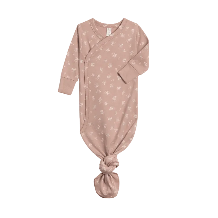 Colored Organics Indy Kimono Gown -Aspen Collection- Ophelia Floral, Mauve