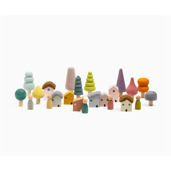 Maison Rue Bergen Building Blocks- Pastel