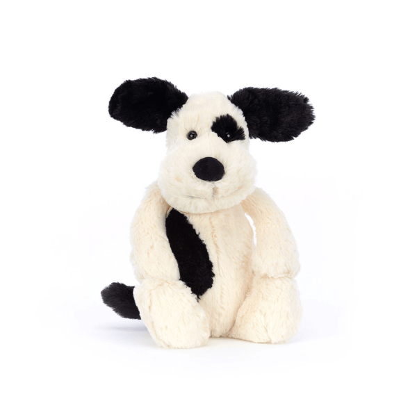 Jellycat Bashful Black & Cream Puppy - Medium