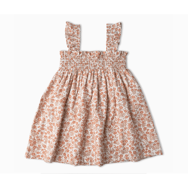Makemake Organics Smocked Sundress- Sienna