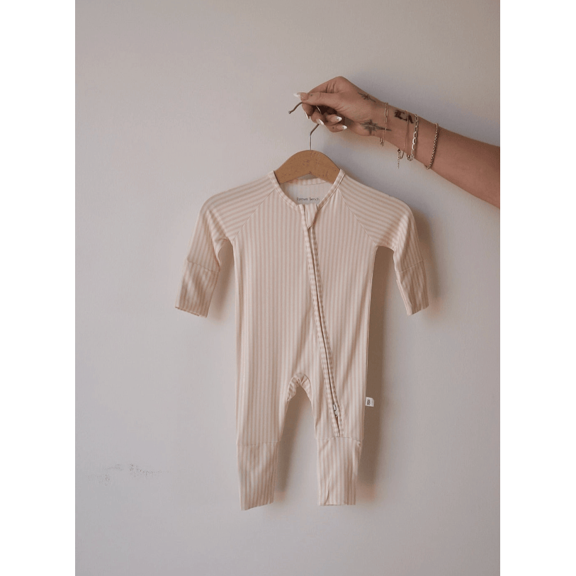Forever French Bamboo Zip Pajamas - Sadie Stripe
