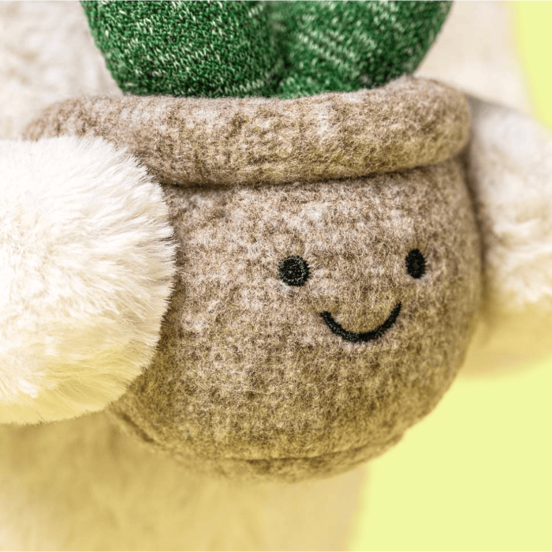 Jellycat Cream Bunny With Plant