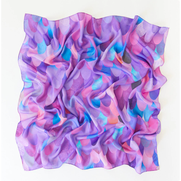 Sarah's Silks - Purple Dinosaur Playsilk