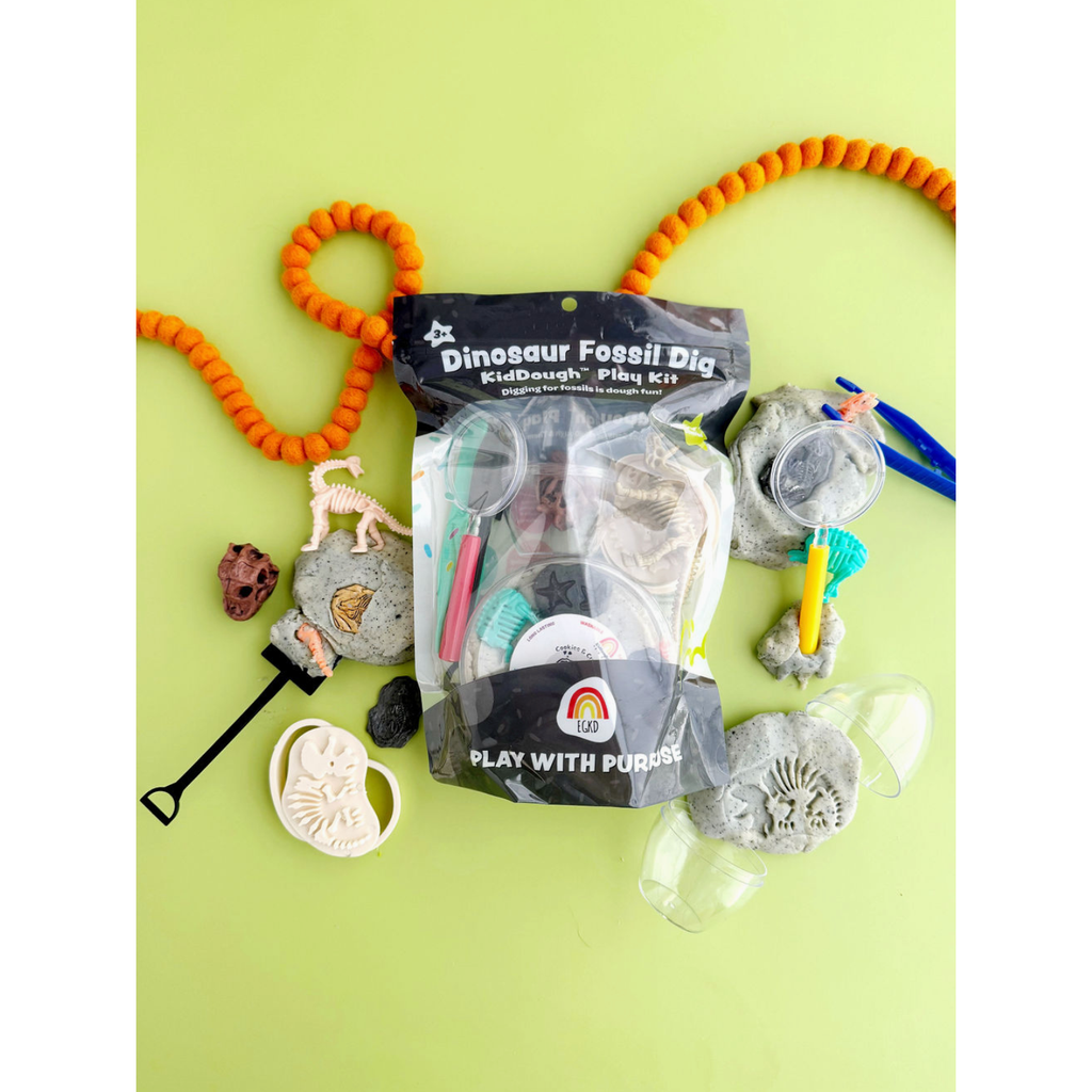 Earth Grown KidDough Play Kit- Dinosaur Fossil Dig