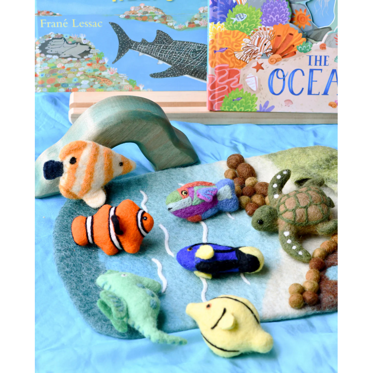 Tara Treasures Felt Coral Reef Fish Toy Set