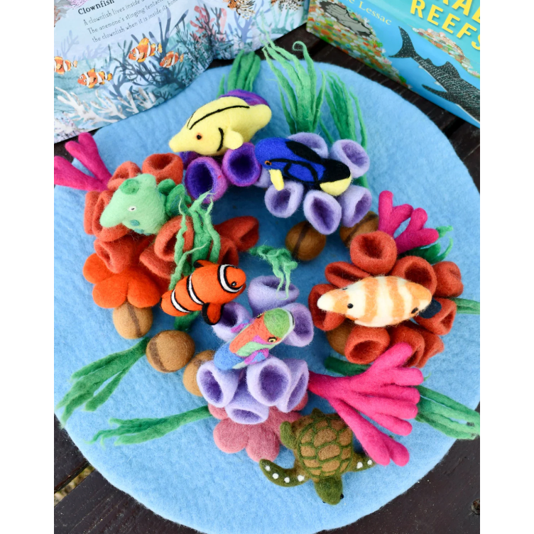 Tara Treasures Felt Coral Reef Play Mat Playscape