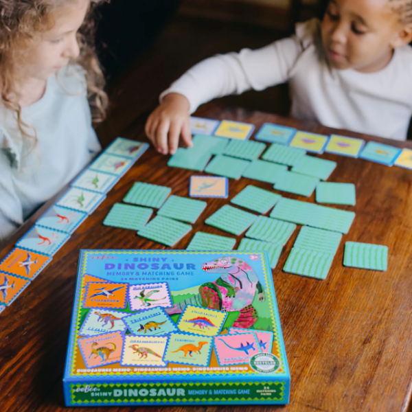 eeBoo Shiny Dinosaur Memory & Matching Game