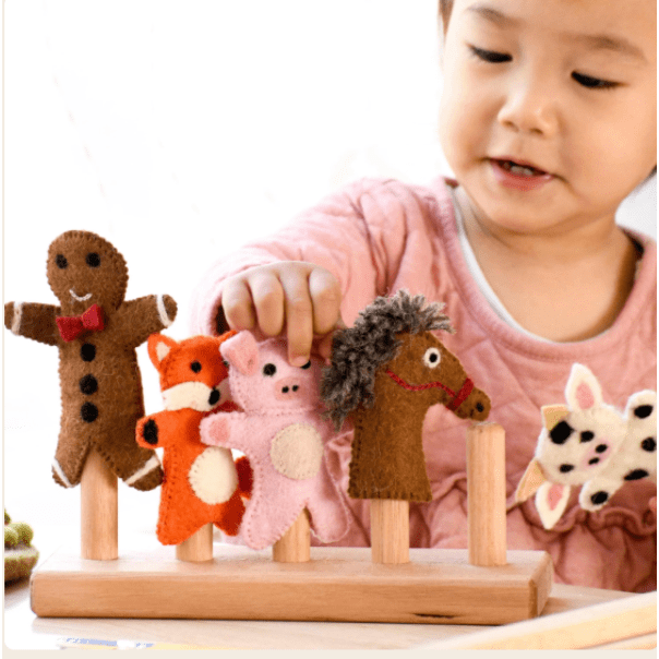 Tara Treasures  Finger Puppet Stand
