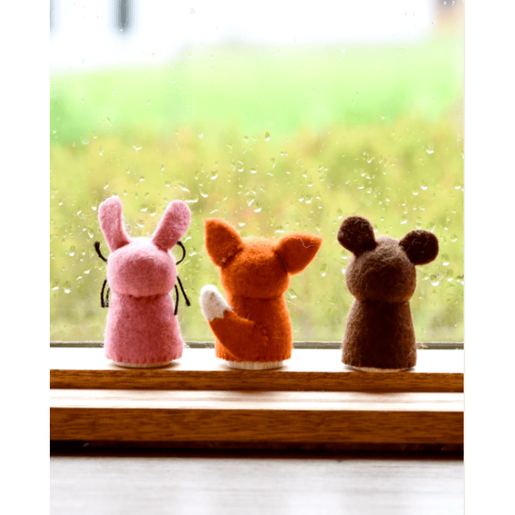 Tara Treasures Woodlands Peg Dolls Set - Bear, Rabbit and Fox
