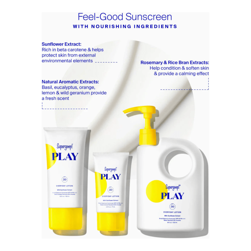Supergoop! PLAY Everyday Lotion SPF 50- 18 Ounce Pump