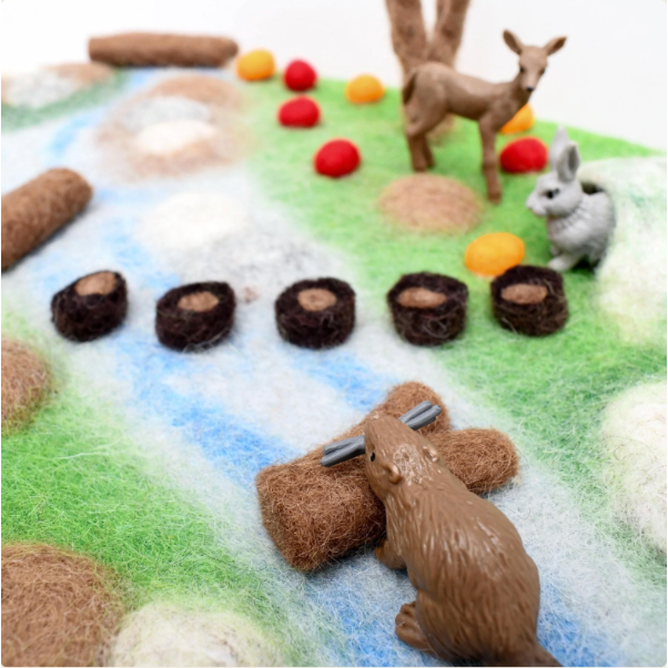 Tara Treasures Woodland River Play Mat