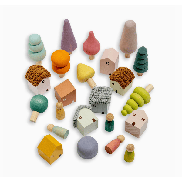 Maison Rue Bergen Building Blocks- Pastel