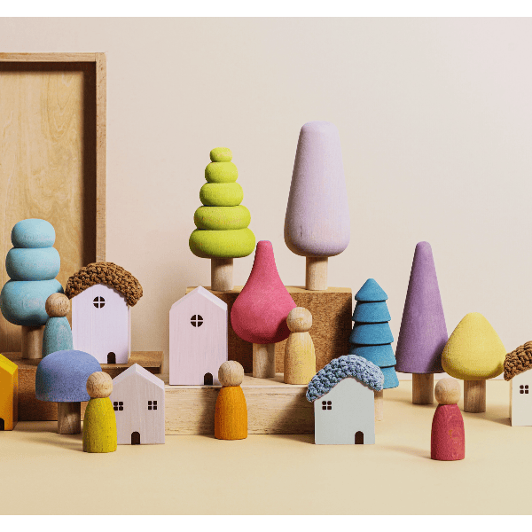 Maison Rue Bergen Building Blocks- Pastel