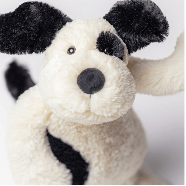 Jellycat Bashful Black & Cream Puppy - Medium