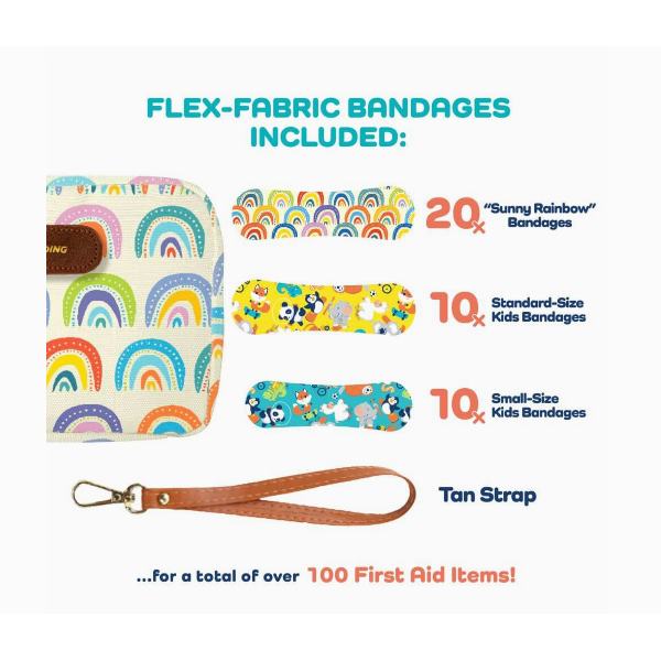 First Aid GoKit- Sunny Rainbow, 130 Pieces