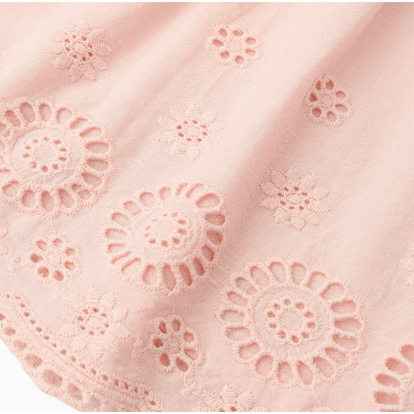 Makemake Organics Eyelet Top & Pants Set- Blush