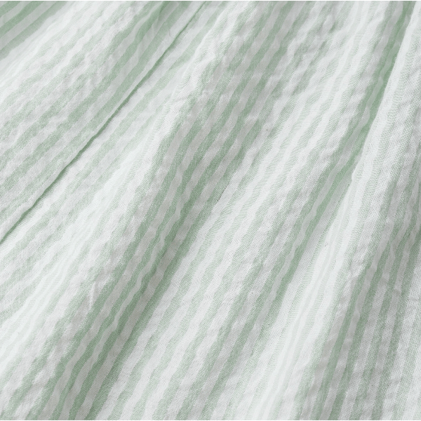 Makemake Organics Flutter Jumpsuit- Basil Stripes