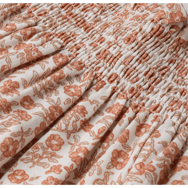 Makemake Organics Smocked Sundress- Sienna
