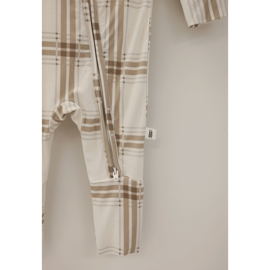 Forever French Bamboo Zip Pajamas - Ellis Plaid