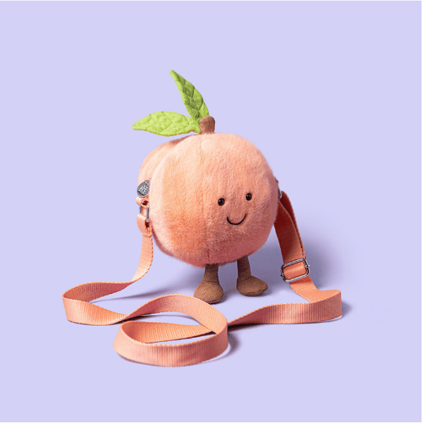 Jellycat Amuseables Peach Shoulder Bag