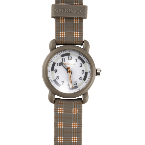 Grech & Co Classic Watches | Silicone + Stainless Steel | Lille Cottage Club: Storm Plaid