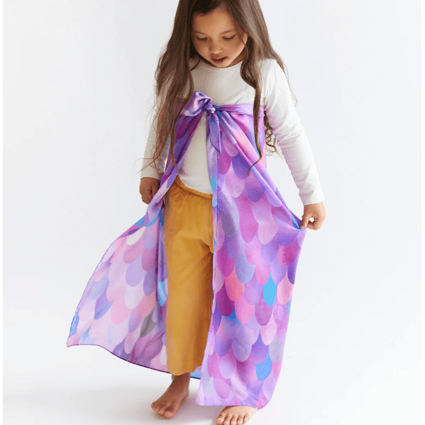 Sarah's Silks - Purple Dinosaur Playsilk