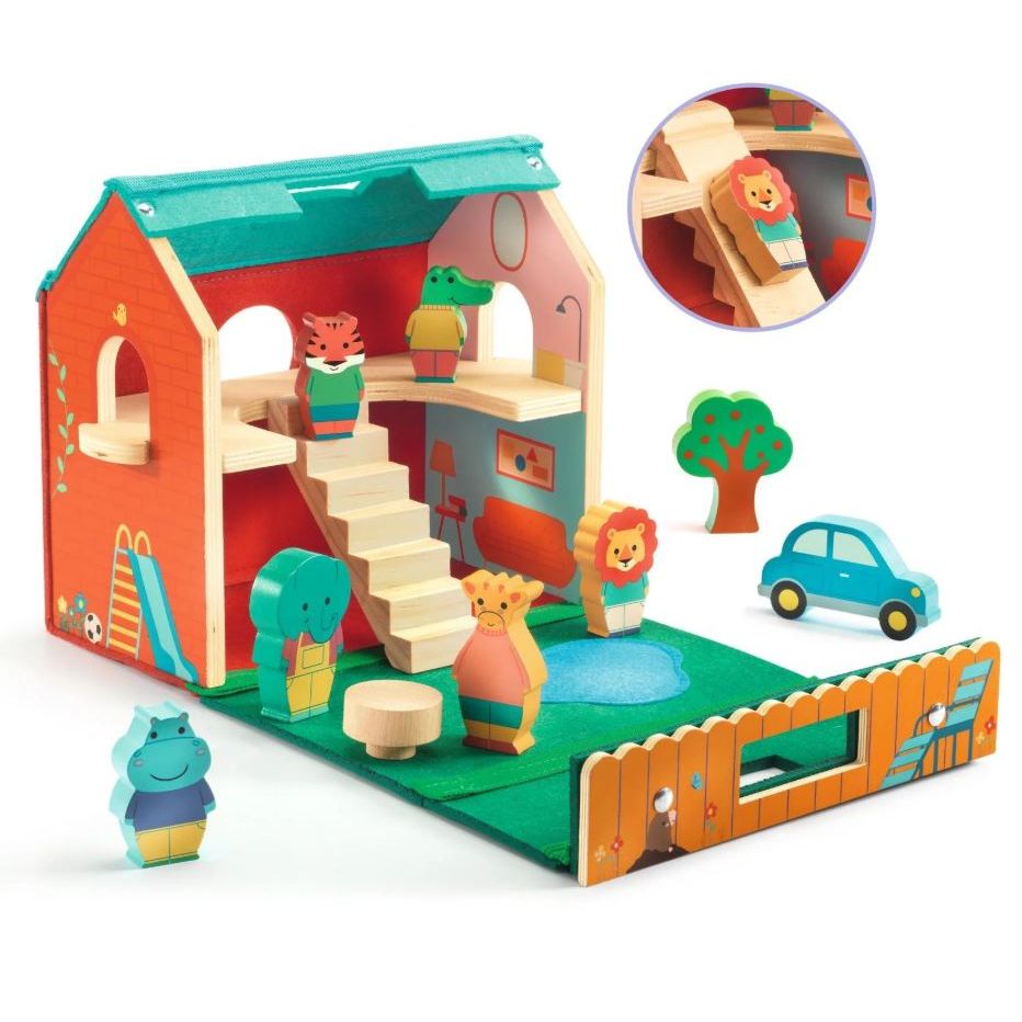 Djeco SoftiHouse Wooden House Set