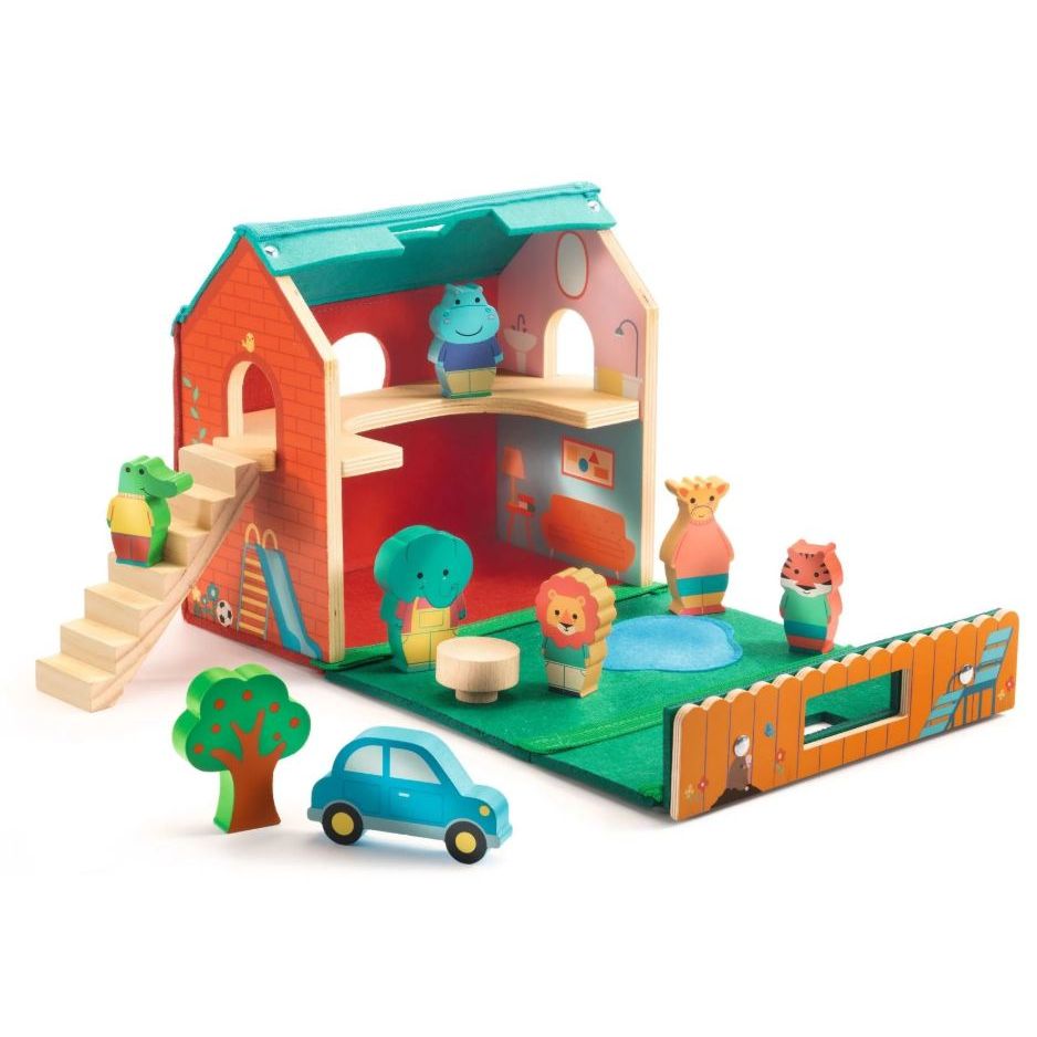 Djeco SoftiHouse Wooden House Set