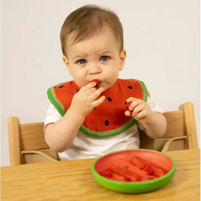 Oli & Carol Wally the Watermelon Plate & Spoon Set