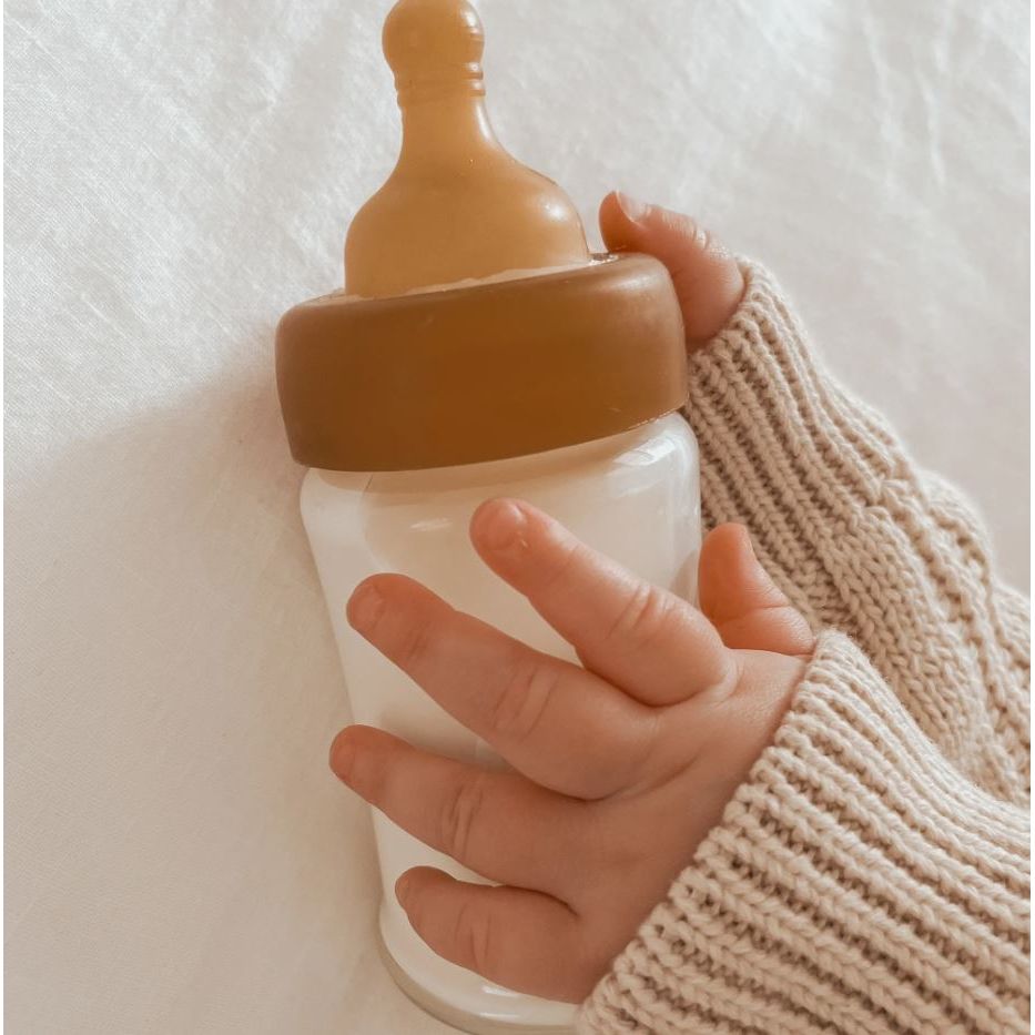Hevea Wide Neck Baby Glass Bottles 150ml/5oz- Two-Pack