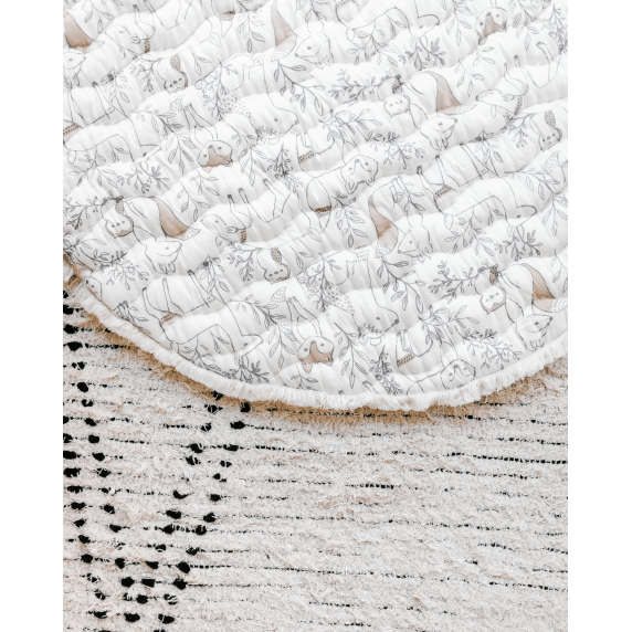 Crane Baby Ezra Quilted Playmat (Woodland)