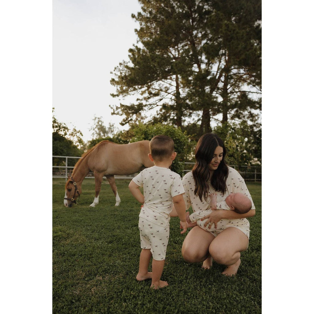 Forever French Baby Bamboo Short Set | Wild Horses