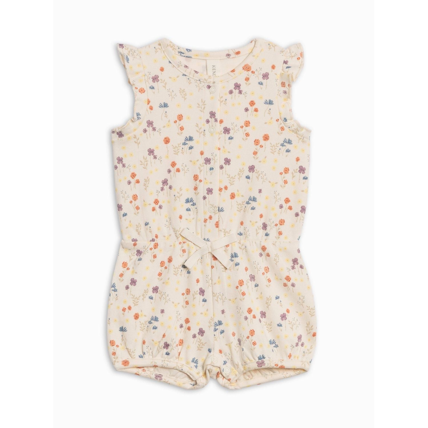 Colored Organics Amelia Romper - Margot Floral / Barn + Sea