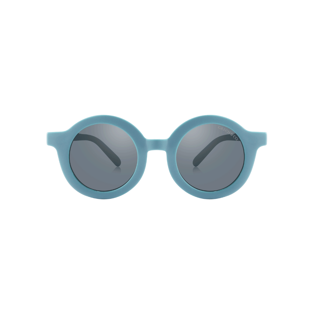 Grech & Co Original Round Sustainable Sunglasses | Bendable Polarized: Laguna